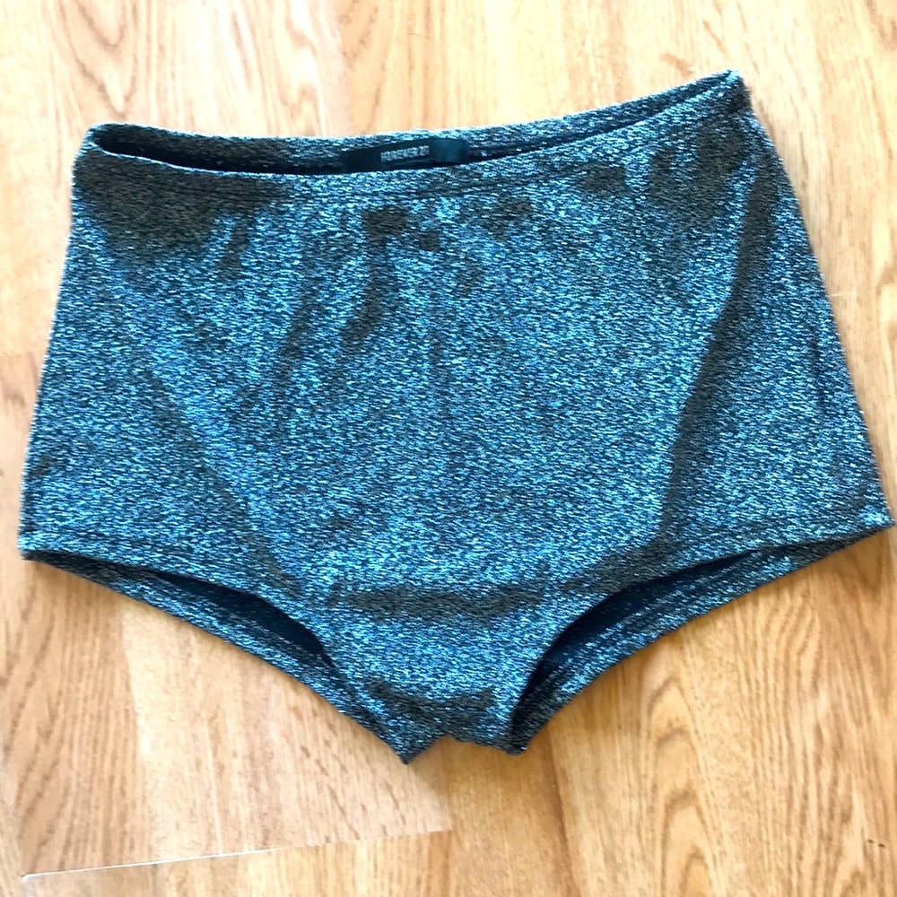 High waisted shimmery booty shorts
